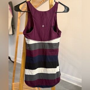 Lululemon Striped Racer Back Tank, Size 4
